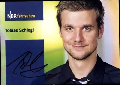 Ak Schauspieler und Moderator Tobias Schlegel, Portrait, Autogramm