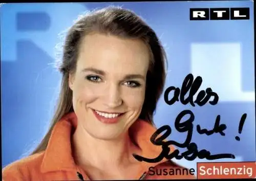 Ak Schauspielerin Susanne Schlenzig, Portrait, Autogramm