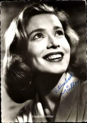 Ak Schauspielerin Elisabeth Müller, Portrait, Autogramm