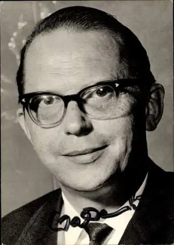 Ak Moderator Waldemar Müller, Portrait, Autogramm