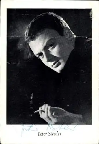 Ak Schauspieler Peter Nestler, Portrait, Autogramm