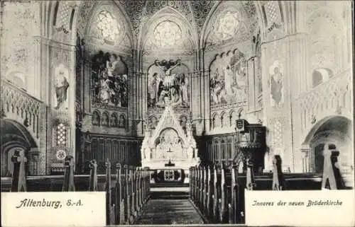 Ak Altenburg in Thüringen, Inneres der neuen Brüderkirche