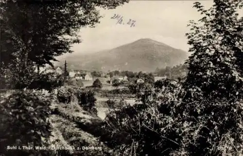 Ak Suhl in Thüringen, Gesamtansicht, Domberg