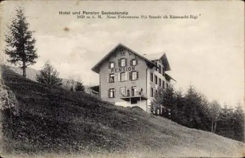 Ak Küssnacht Kanton Schwyz, Hotel-Pension Seebodenalp