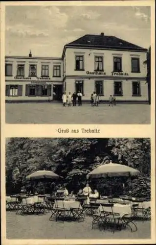 Ak Trebnitz Merseburg an der Saale, Gasthaus und Gartenlokal, Inh. Gustav Fiedler