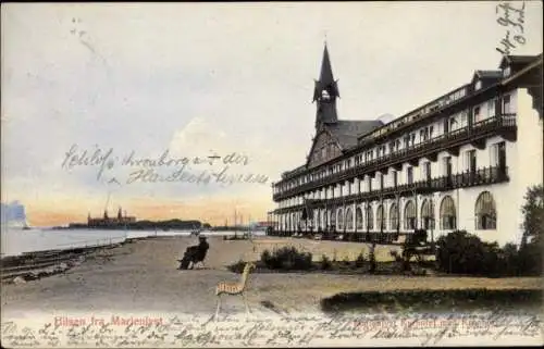 Ak Helsingør Helsingor Dänemark, Marienlyst Kurhotel med Kronborg