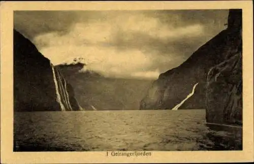 Ak Geirangerfjord Norwegen, Panorama