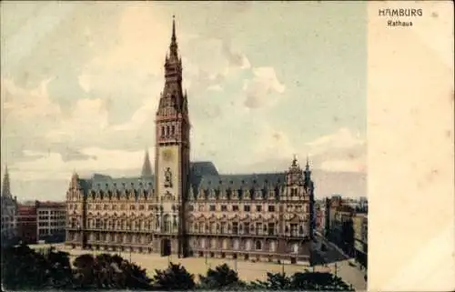 Ak Hamburg Mitte Altstadt, Rathaus