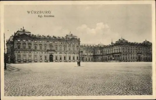 Ak Würzburg am Main Unterfranken, Königliche Residenz
