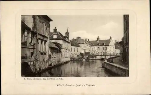 Ak Mouy Oise, Quai du Therain