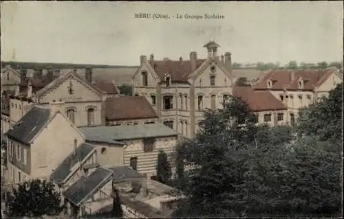 Ak Méru Oise, Le Groupe Scolaire