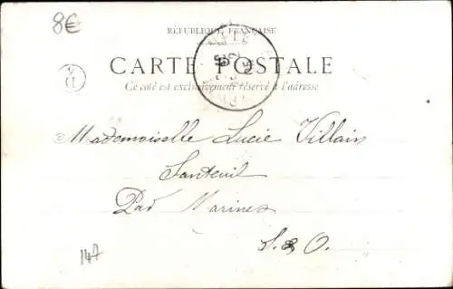 Ak Méru Oise, Panorama vers l'Ouest