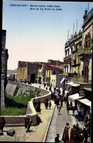 Ak Jerusalem Israel, Street inside Jaffa Gate