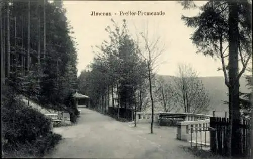 Ak Ilmenau in Thüringen, Preller-Promenade