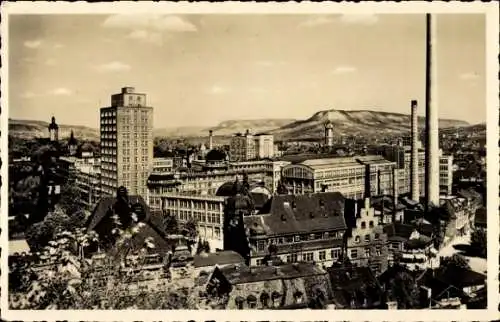 Ak Jena in Thüringen, Blick auf das Zeisswerk, Stadtansicht