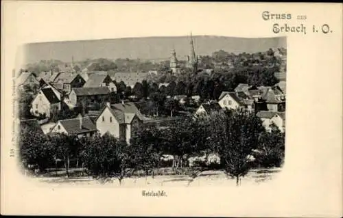 Ak Erbach im Odenwald Hessen, Ortsansicht