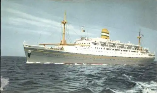 Ak Dampfer SS Ryndam, Holland America Line