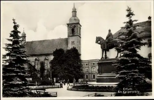 Ak Erfurt in Thüringen, Kaiserplatz, Denkmal