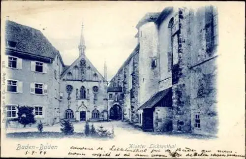 Ak Baden Baden am Schwarzwald, Kloster Lichtenthal