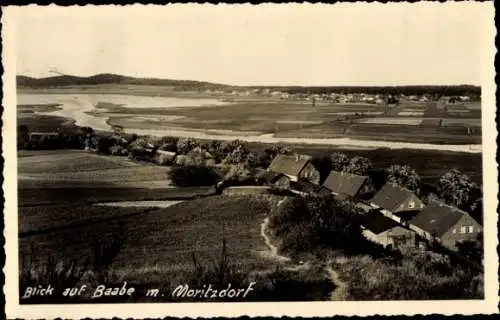 Foto Ak Ostseebad Baabe auf Rügen, Moritzdorf, Panorama
