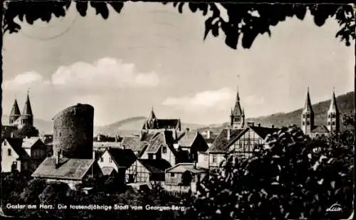 Ak Goslar am Harz, Stadt vom Georgen-Berg