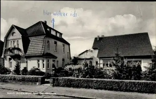 Ak Bad Oeynhausen, Blick aufs Haus Jägersruh, Eingang