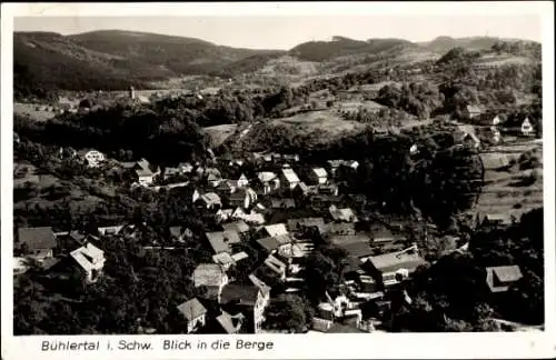 Ak Bühlertal im Schwarzwald, Blick in die Berge