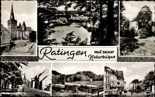 Ak Ratingen Kreis Mettmann, Blauer See, Haus zu Haus, Oberstraße