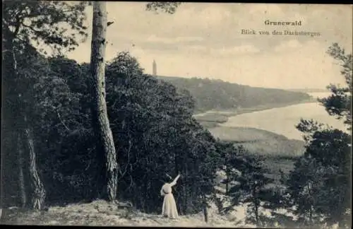 Ak Berlin Wilmersdorf Grunewald, Blick von den Dachsbergen