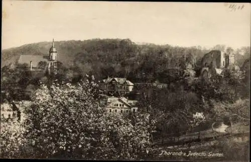 Ak Tharandt im Erzgebirge, Tharandt von Judeichs Garten