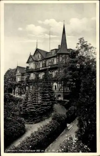 Ak Lutherstadt Eisenach in Thüringen, Neulandhaus, Fachwerkhaus