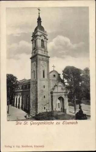 Ak Lutherstadt Eisenach in Thüringen, St. Georgenkirche