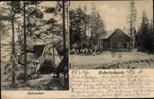 Ak Katzenstein Osterode am Harz, Hubertusbaude