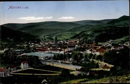 AK Münster Münster Elsass Haut Rhin, Panorama