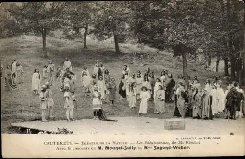 Ak Cauterets Hautes Pyrénées, Theatre de la Nature, Les Pheniciennes