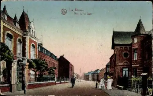 Ak La Bassée Nord, vue générale de la Rue de la Gare