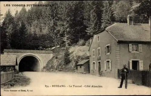 Ak Bussang Vosges, Le Tunnel, Cote Alsacien