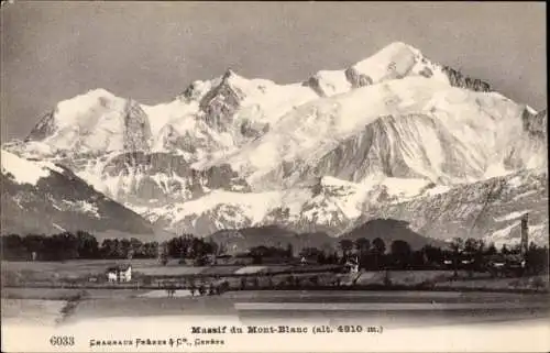 Ak Chamonix Mont Blanc Haute Savoie, Panorama