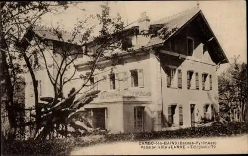 Ak Cambo les Bains Pyrénées Atlantiques, Pension Villa Jeanne