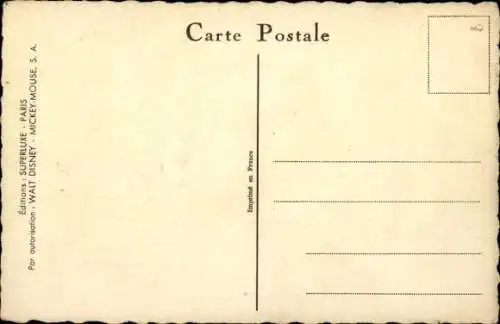 Künstler Ak Walt Disney, Donald Duck, Neffe