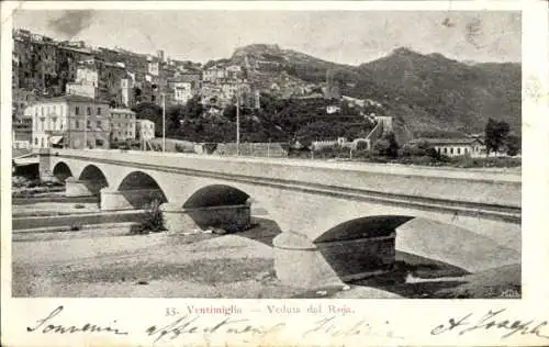 Ak Ventimiglia Liguria, Veduta del Roja