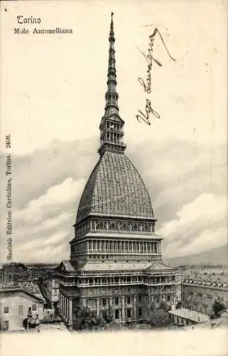Ak Torino Turin Piemonte, Mole Antonelliana