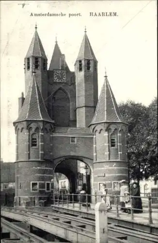 Ak Haarlem Nordholland Niederlande, Amsterdamsche Poort