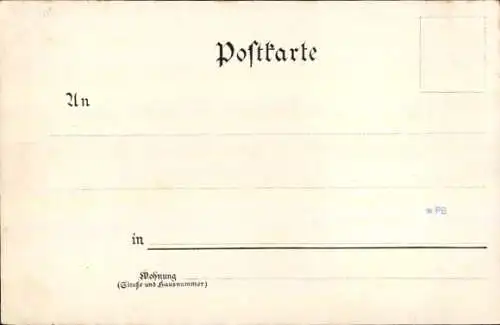 Litho Mannheim in Baden, Schlossbrunnen, Stadtpark, Sternwarte, Neckarbrücke