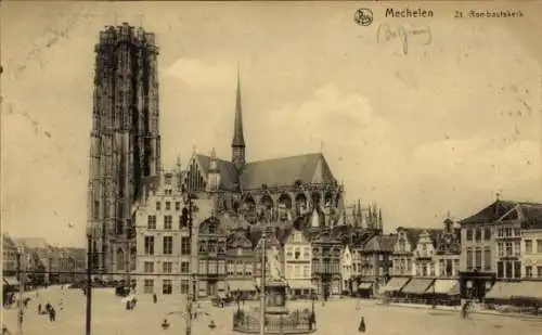 Ak Mechelen Mechelen Mechelen Flandern Antwerpen, St-Rombautskerk