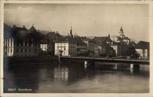 Ak Stadt Solothurn Schweiz, Brücke