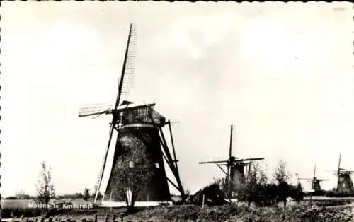 Ak Kinderdijk Molenwaard Südholland Niederlande, Windmühlen