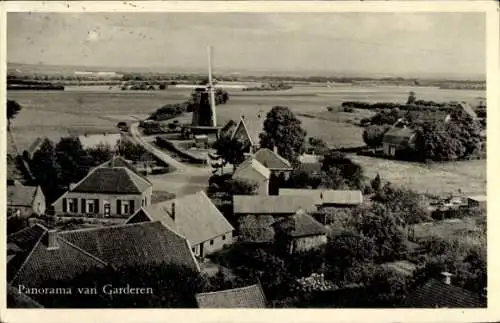 Ak Garderen Gelderland, Panorama, Windmühle