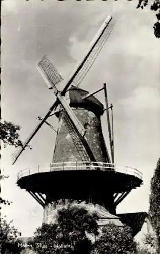 Ak Sluis Zeeland Niederlande, Mühle