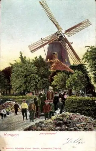 Ak Kampen Overijssel Niederlande, Kamper-Mühle, Windmühle